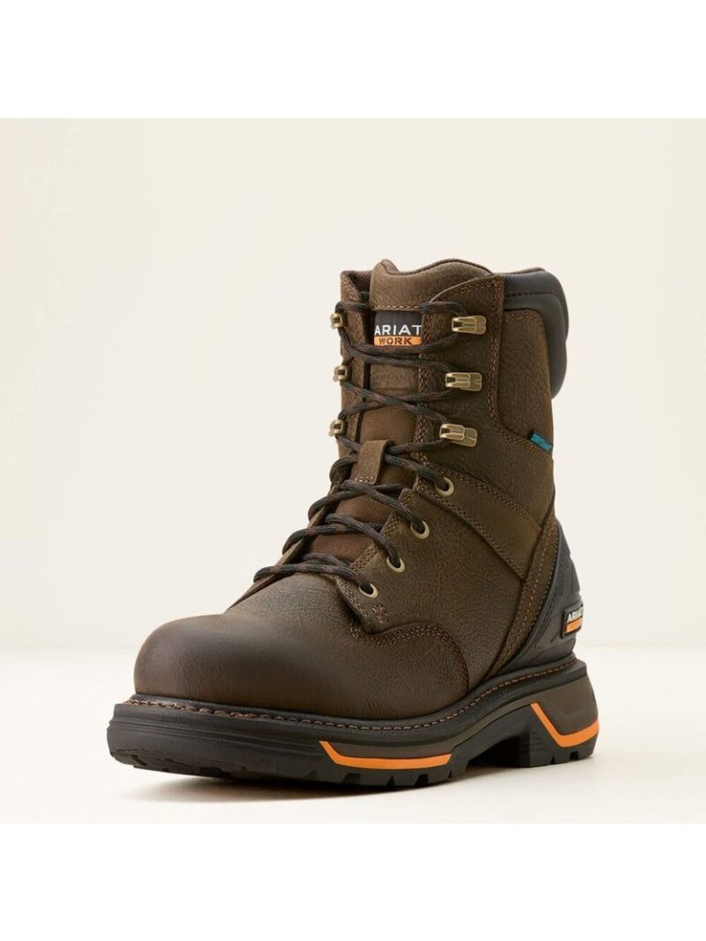 Ariat Big Rig 8" Waterproof Work Boot Soft Round Toe  Wide EE